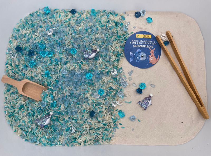 Karli Kängurus Sensoriksäckchen "Glitzerfische"