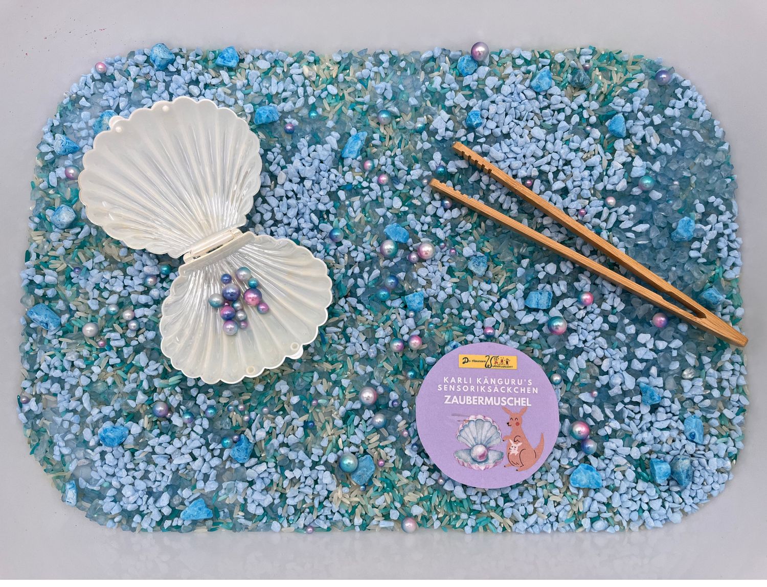 Karli Kängurus Sensoriksäckchen "Zaubermuschel"
