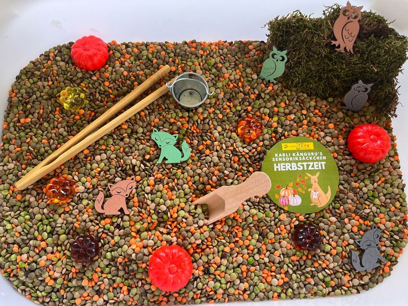 Karli Kängurus Sensoriksäckchen "Herbstzeit"