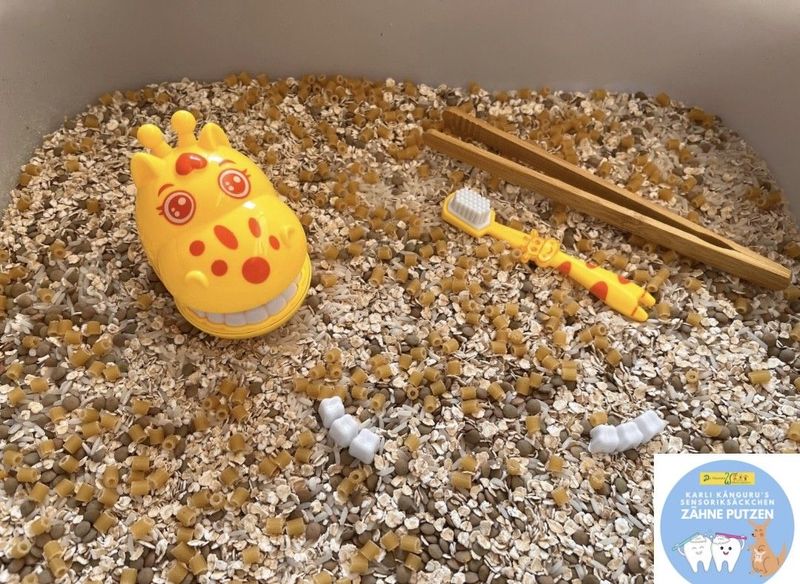 Karli Kängurus Sensoriksäckchen "Zähne putzen"