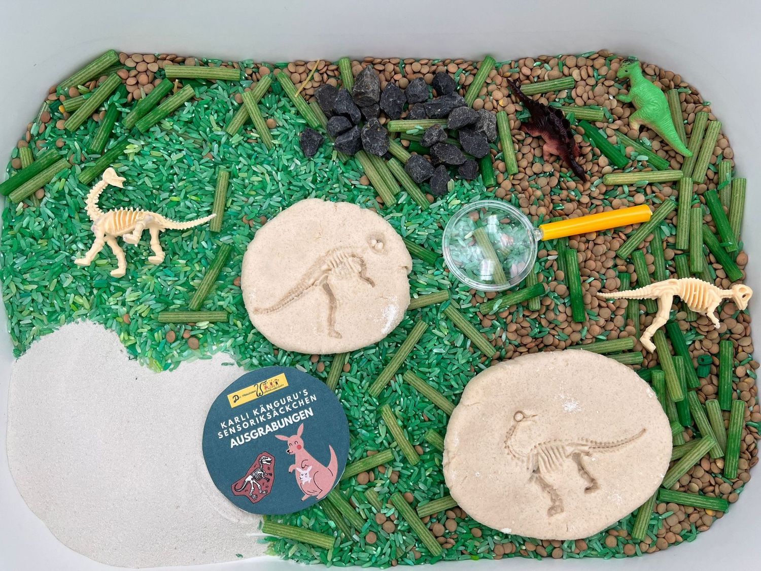 Karli Kängurus Sensoriksäckchen"Ausgrabungen"