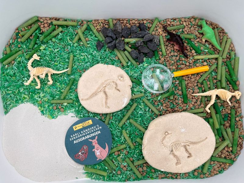 Karli Kängurus Sensoriksäckchen"Ausgrabungen"