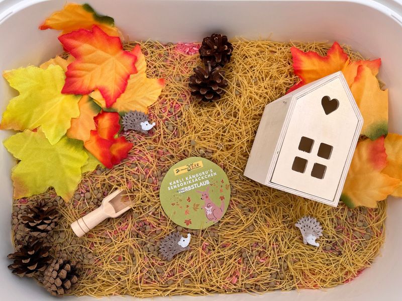 Karli Kängurus Sensoriksäckchen "Herbstlaub"