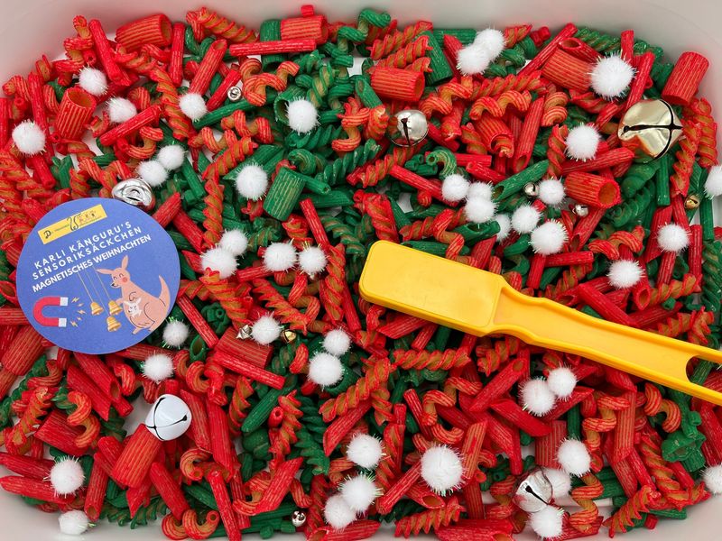 Karli Kängurus Sensoriksäckchen "Magnetisches Weihnachten"