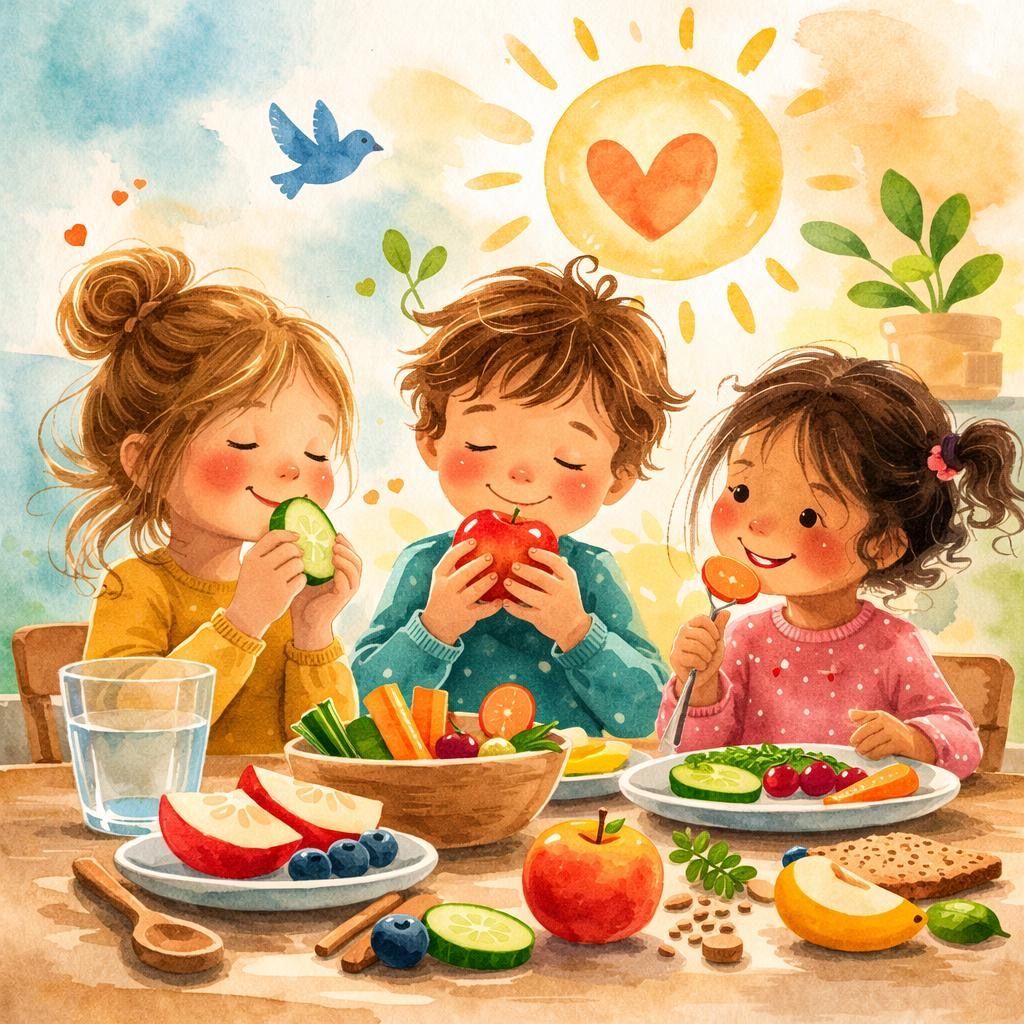 Mit allen Sinnen essen – Achtsamkeit bei Mahlzeiten mit Kindern (2 UE)