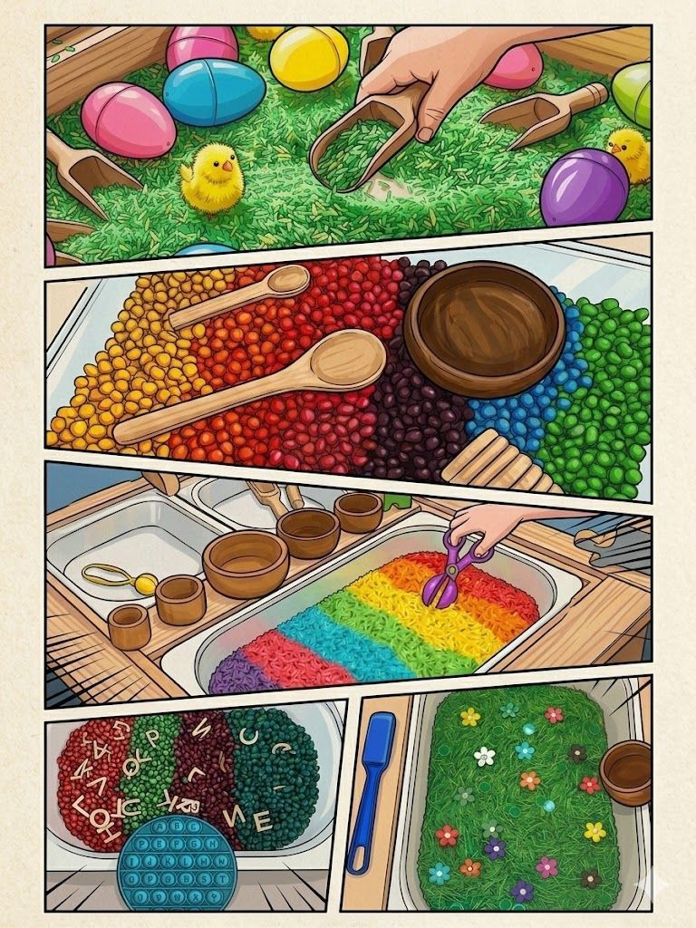 Farbrausch und Fühlspaß: Lebensmittel als kreatives Lernmaterial (2 UE)