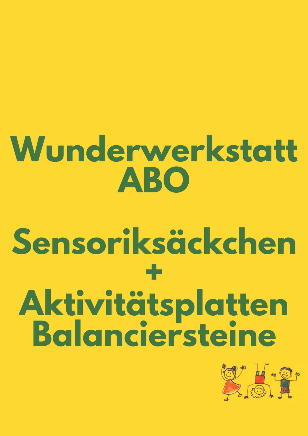 Wunderwerkstatt ABO-Sensoriksäckchen und Aktivitätsplatten Balanciersteine