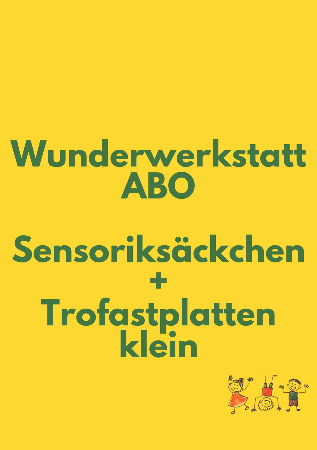 Wunderwerkstatt ABO-Sensoriksäckchen und Aktivitätsplatten Trofast klein