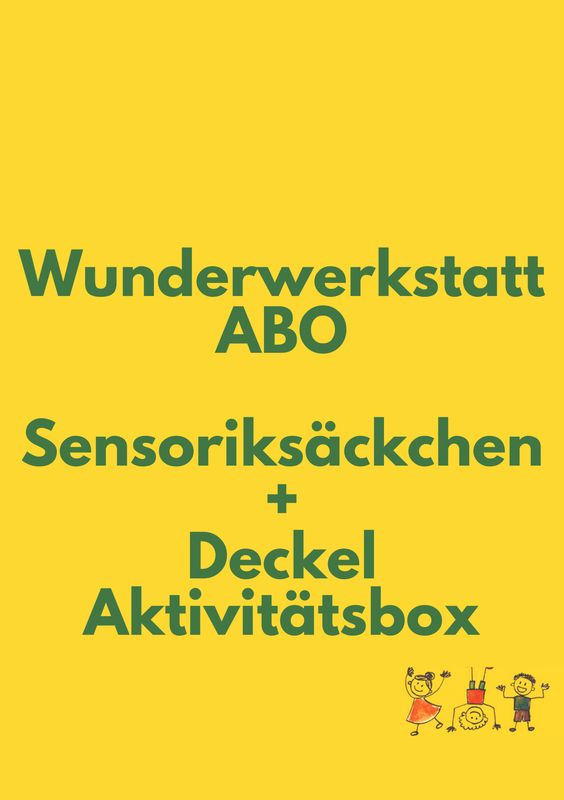 Wunderwerkstatt ABO-Sensoriksäckchen und Aktivitätsplatten für die Aktivitätsbox Wunderwerkstatt ABO-Sensoriksäckchen und Aktivitätsplatten für die Aktivitätsbox