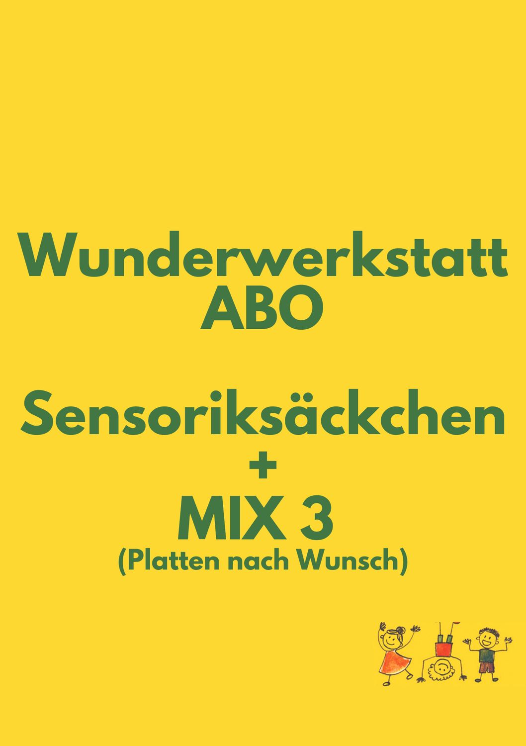 Wunderwerkstatt ABO-Sensoriksäckchen und Aktivitätsplatten nach deinem Wunsch Wunderwerkstatt ABO-Sensoriksäckchen und Aktivitätsplatten nach deinem Wunsch