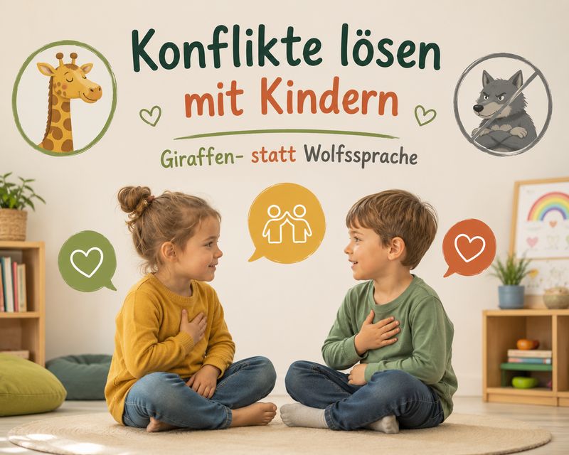 Konflikte lösen mit Kindern – Giraffen- statt Wolfssprache (2UE) Konflikte lösen mit Kindern – Giraffen- statt Wolfssprache (2UE)