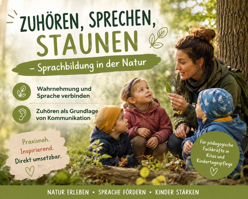 Zuhören, sprechen, staunen – Sprachbildung in der Natur (2UE) Zuhören, sprechen, staunen – Sprachbildung in der Natur (2UE)
