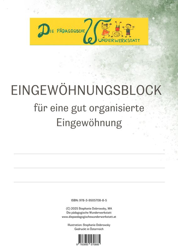 Eingewöhnungsblock Eingewöhnungsblock