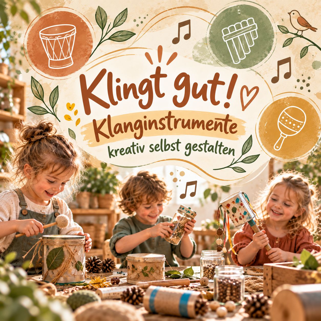 Klingt gut! – Klanginstrumente kreativ selbst gestalten (2UE) Klingt gut! – Klanginstrumente kreativ selbst gestalten (2UE)