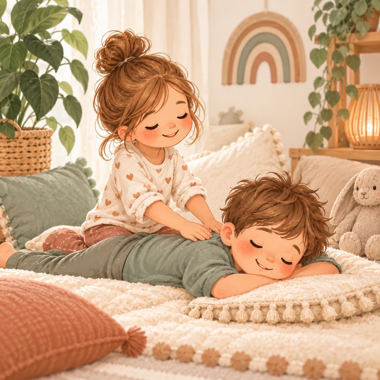 Massagegeschichten, Streichelgeschichten und Entspannungsgeschichten für Kinder kennenlernen (2UE)