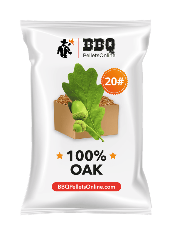 100% Oak BBQ Pellets, 40 lbs
