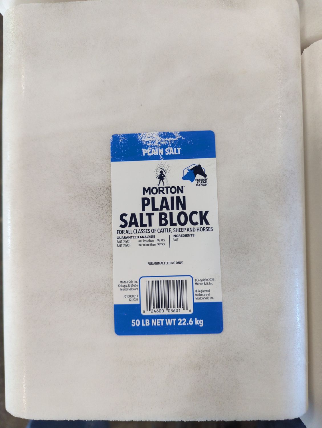 White Salt Block