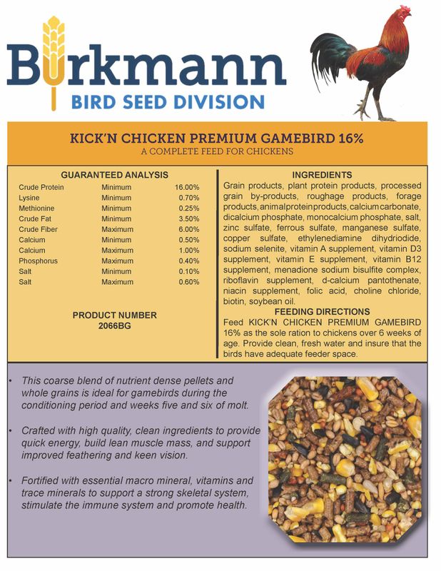 Kickin Chicken Game Bird Feed