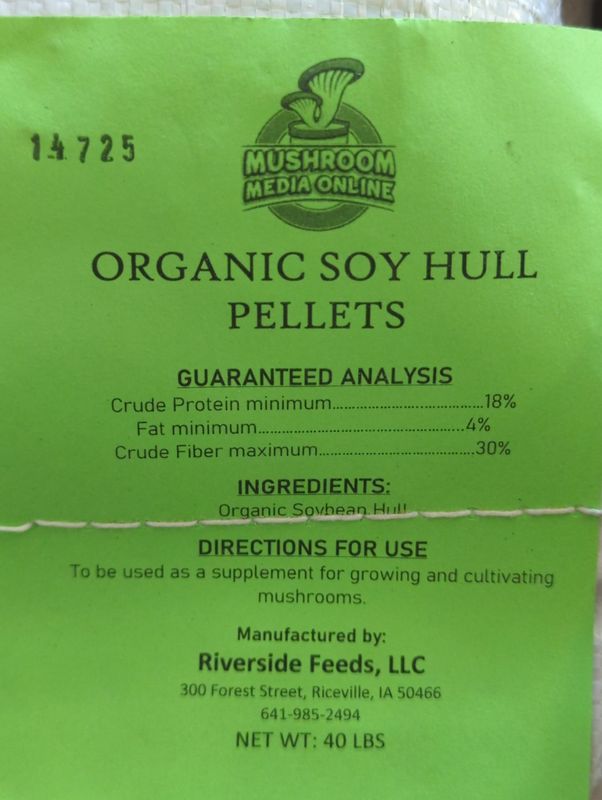 40 lb Soy Hull Pellets, Organic
