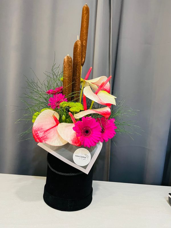 Różowy Flowerbox rozm. &quot;L&quot;