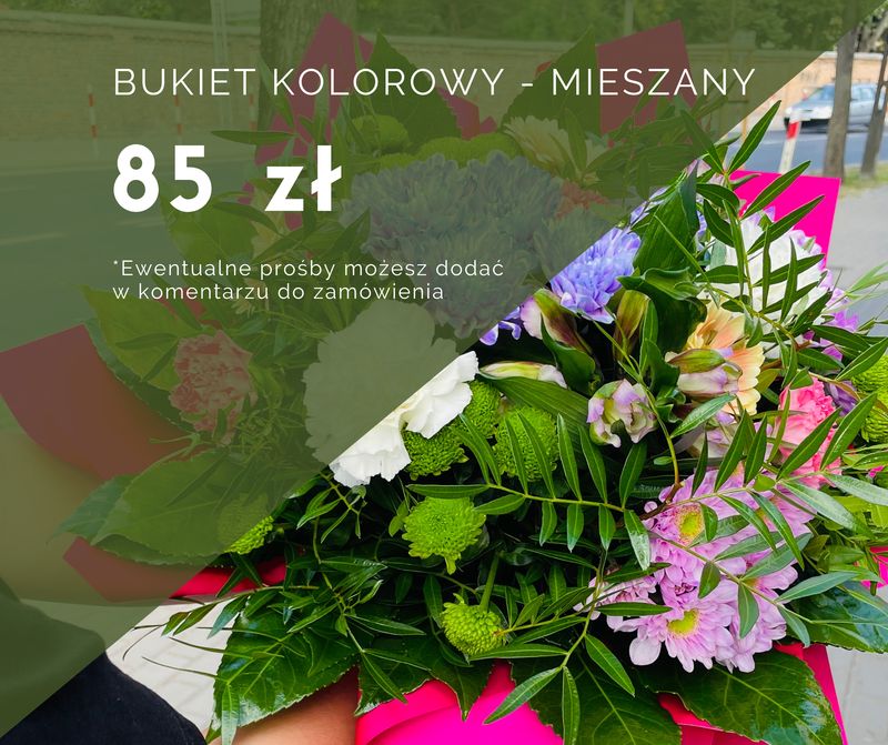 Bukiet kolorowy / mieszany - 85 zł