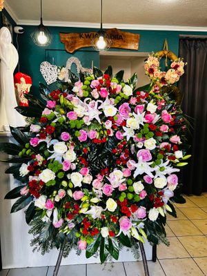 Wieniec pogrzebowy na podkładzie 22