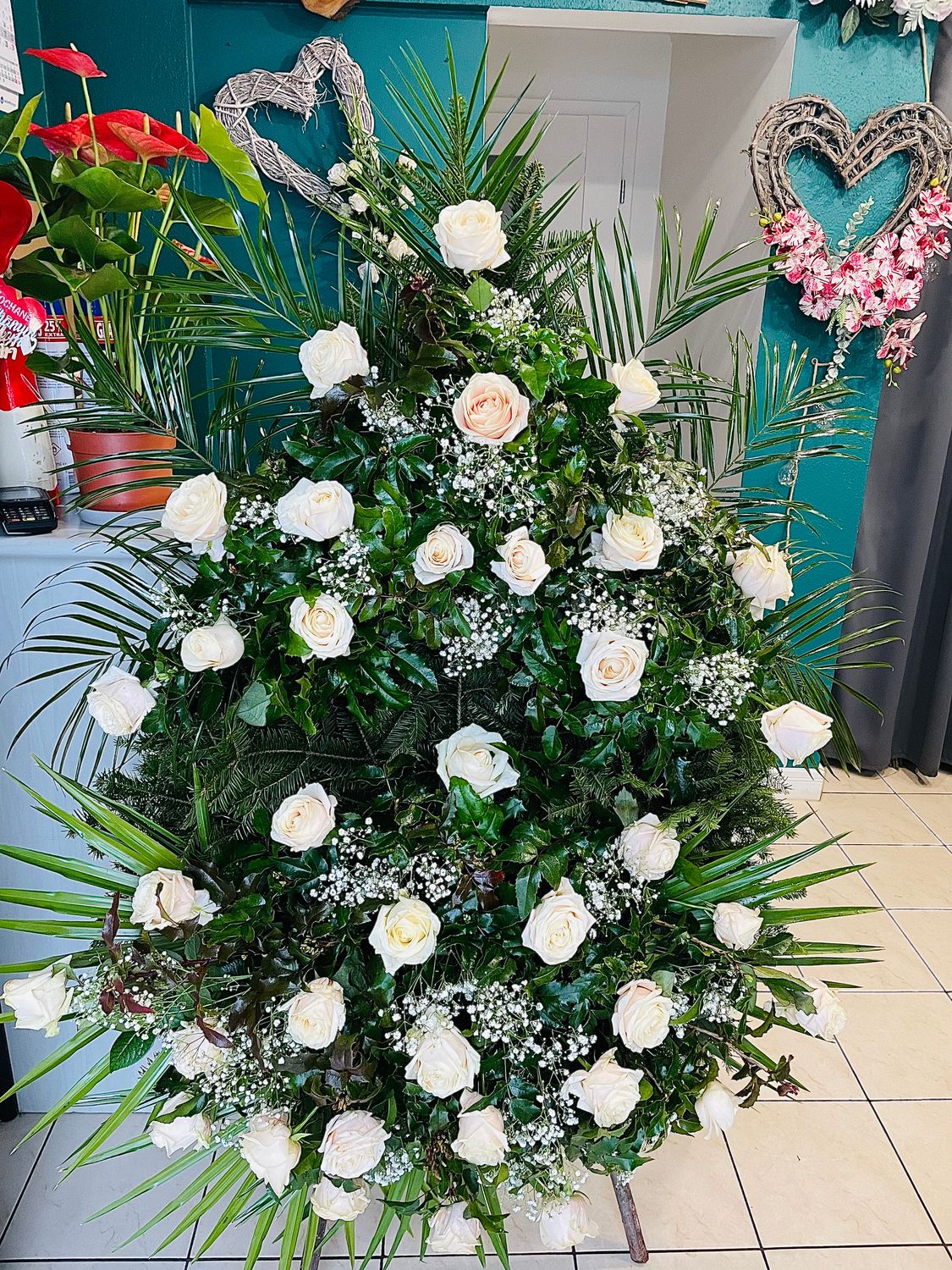 Wieniec pogrzebowy na podkładzie 30