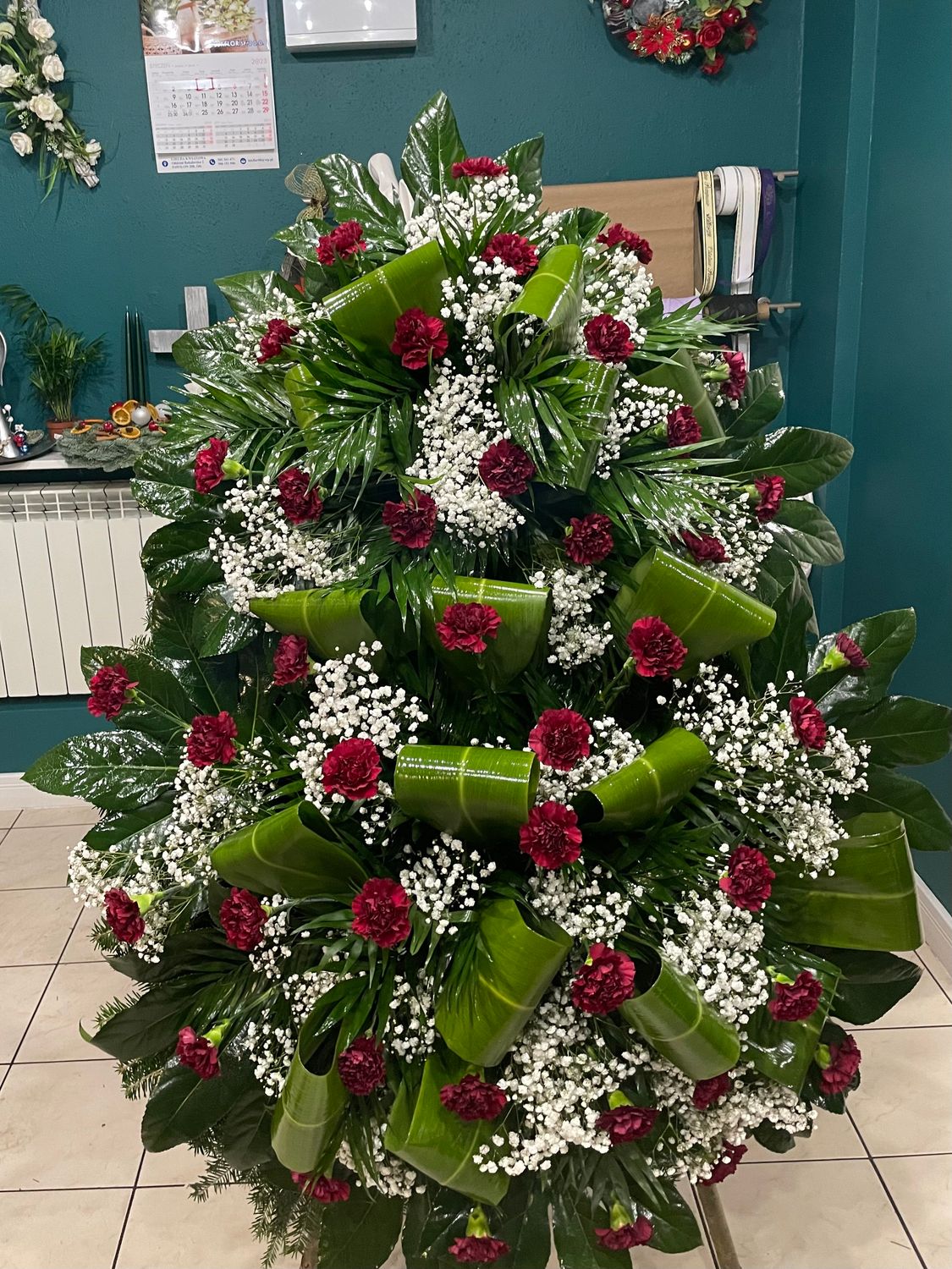 Wieniec pogrzebowy na podkładzie 32