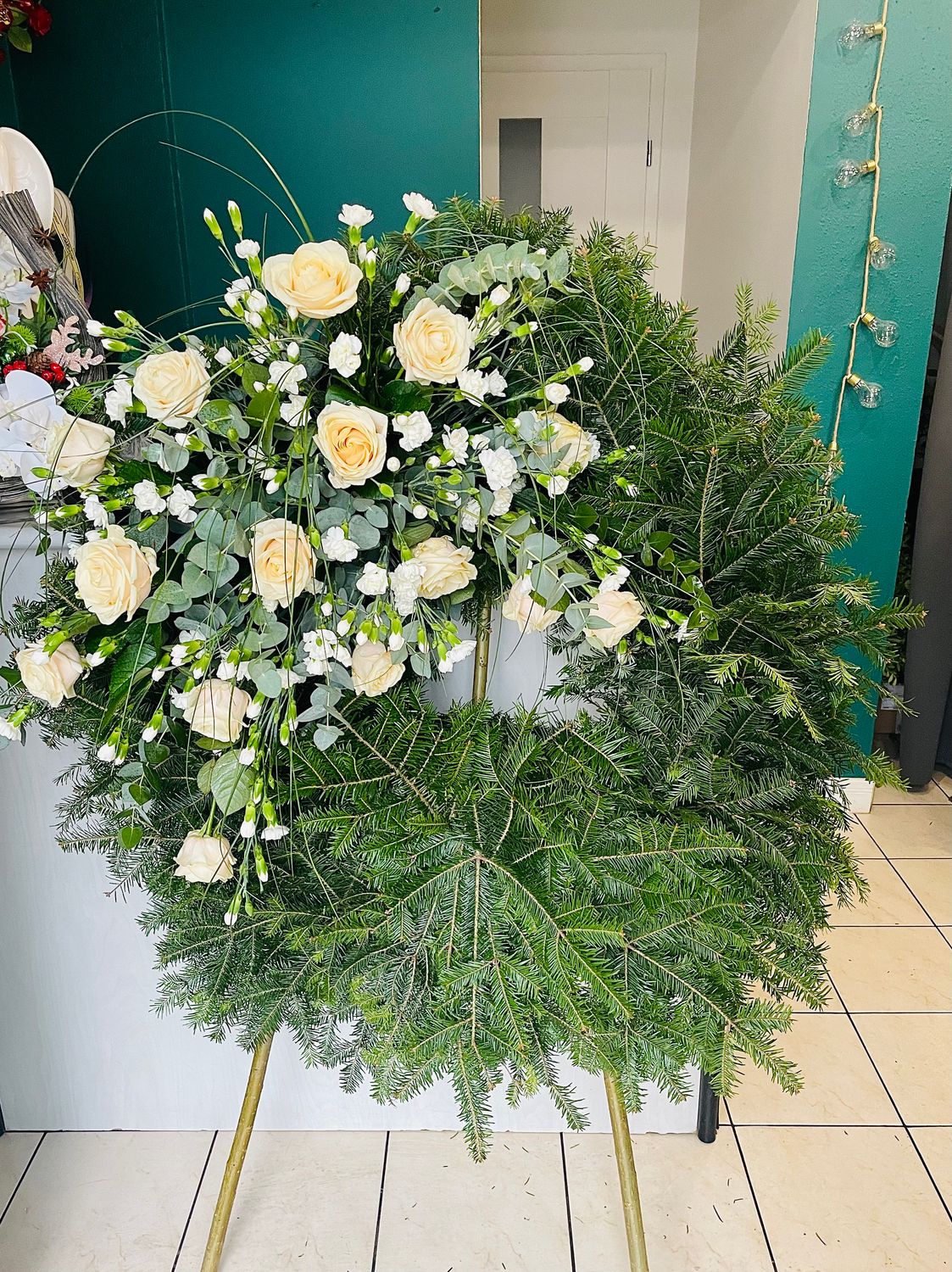 Wieniec pogrzebowy na podkładzie 35