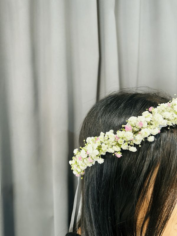 Wianek na głowę z gipsówki