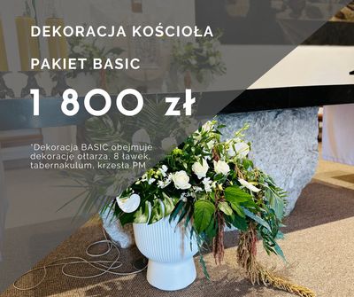 Dekoracja kościoła - pakiet BASIC