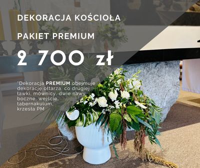Dekoracja kościoła - pakiet PREMIUM
