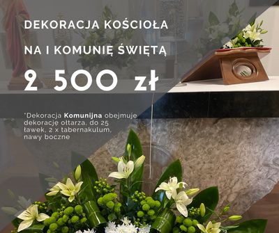 Dekoracja kościoła - pakiet KOMUNIJNY