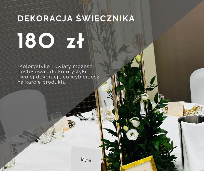 Dekoracja świecznika