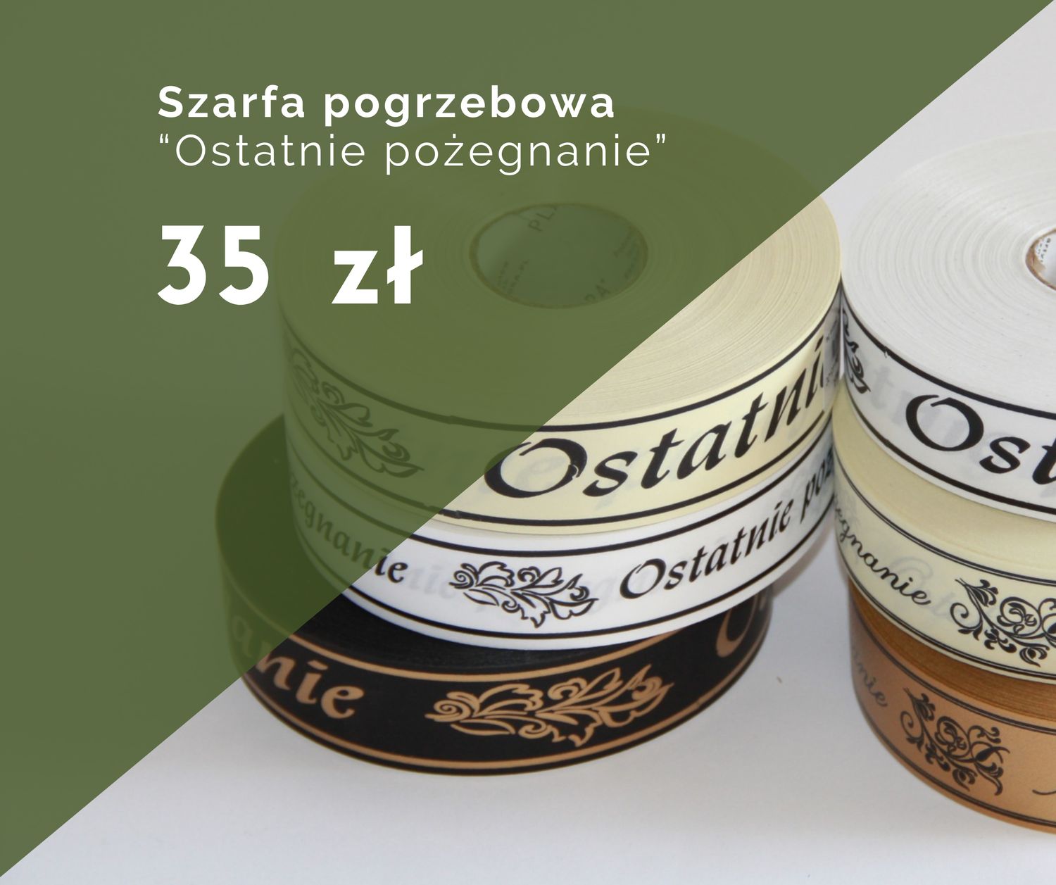 Szarfa pogrzebowa "Ostatnie pożegnanie"