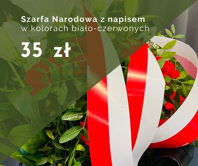 Szarfa Narodowa - PERSONALIZOWANA
