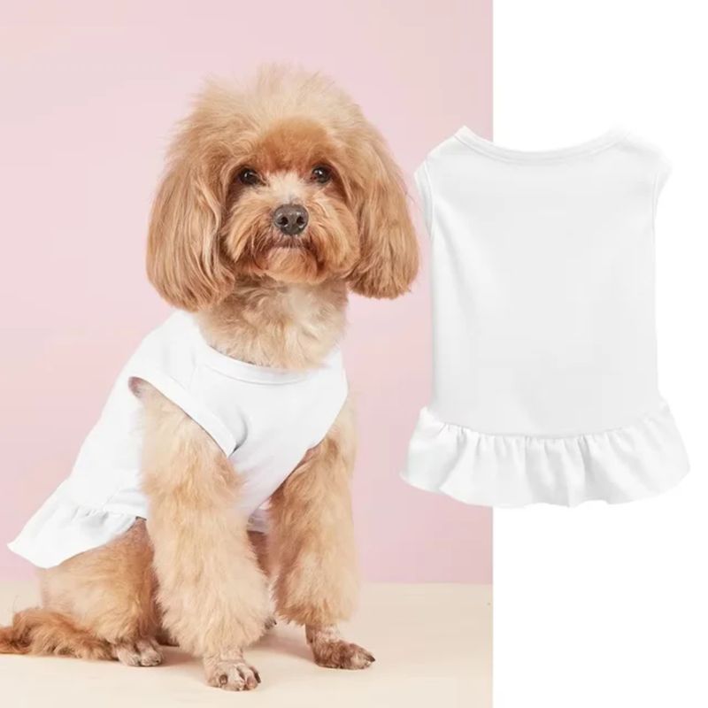 Magische Dog Or Cat Dress ( White)