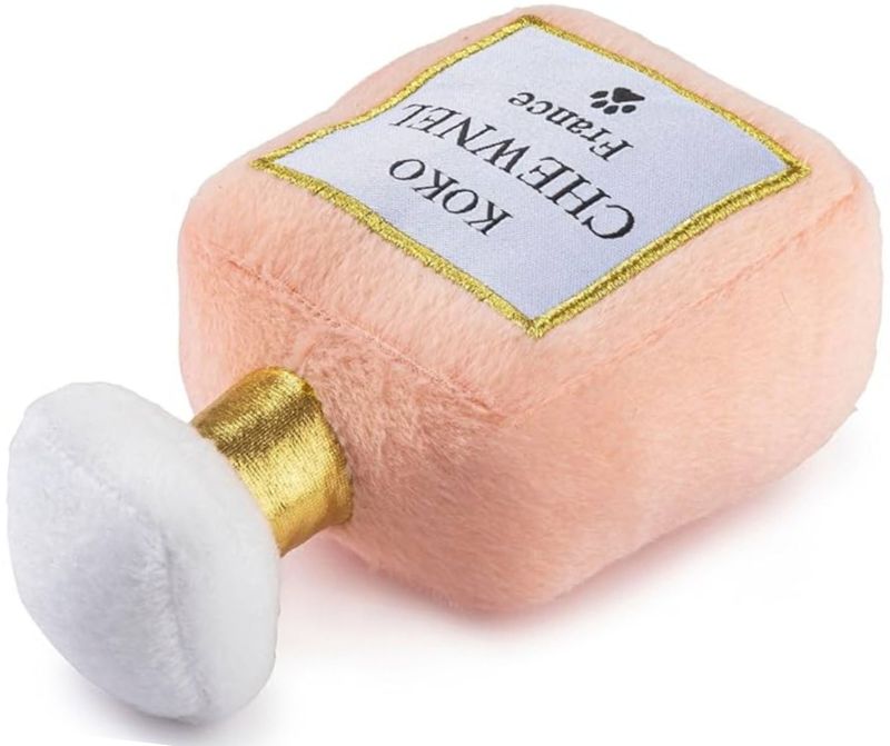 Koko Chewnel Pink Perfume Luxury Plush  Dog Toy