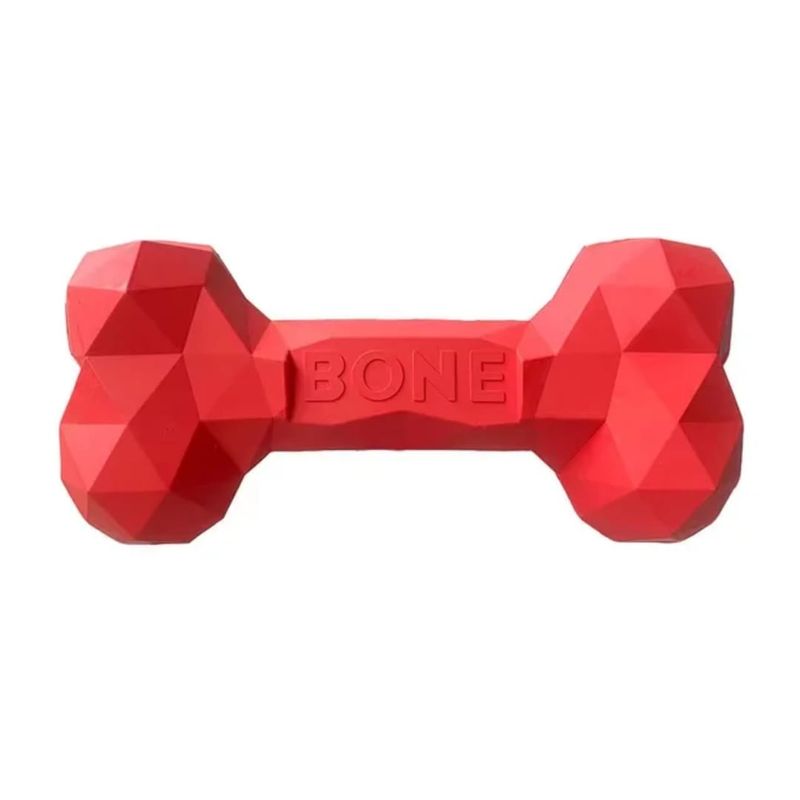 Luxury Bone Pet Dog Chew Toy (Red)