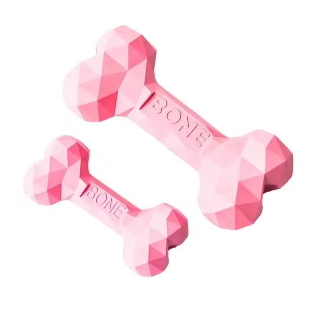 Luxury Bone Pet Dog Chew Toy (Pink)