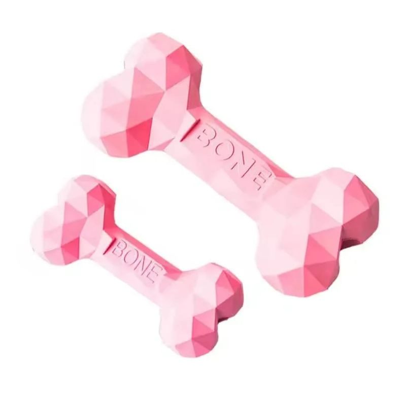 Luxury Bone Pet Dog Chew Toy (Pink)