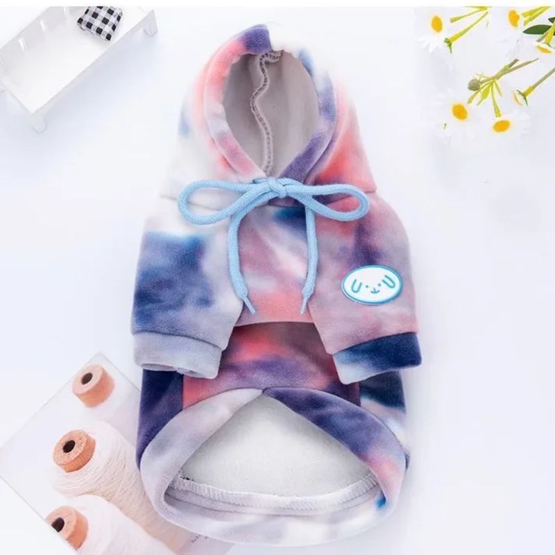 JZ street wear dog sweater (Pink & Purple)