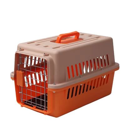 Pet Luxury Orange Carrying Heavy Duty Travel Cage