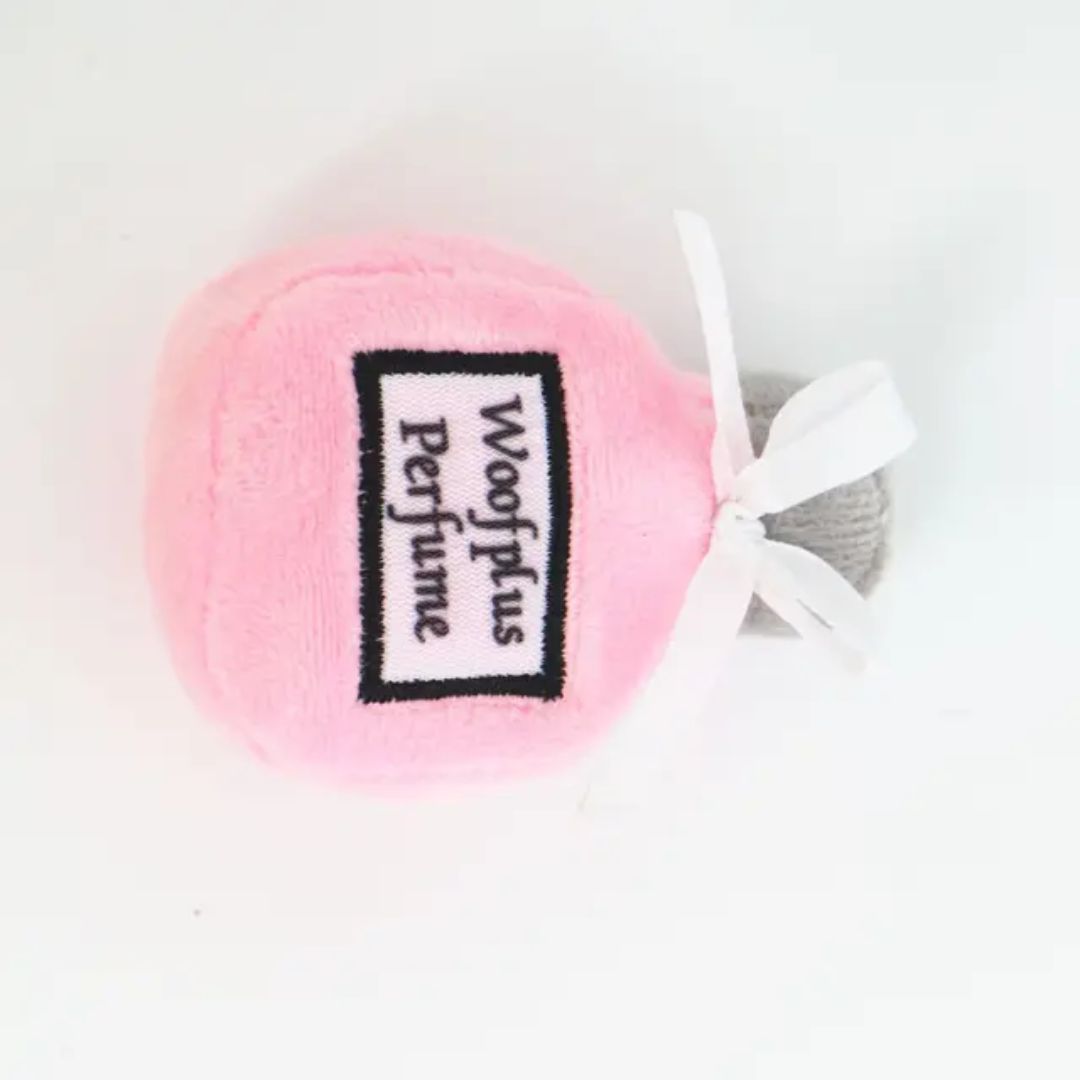 Woofie Pink Perfume Plush Pet Toy