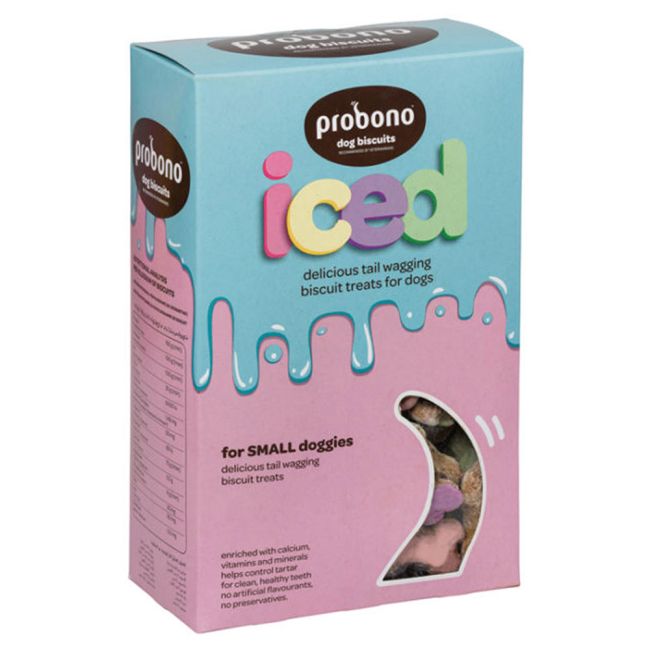 Probono Bone Shaped Iced Doggy Biscuits