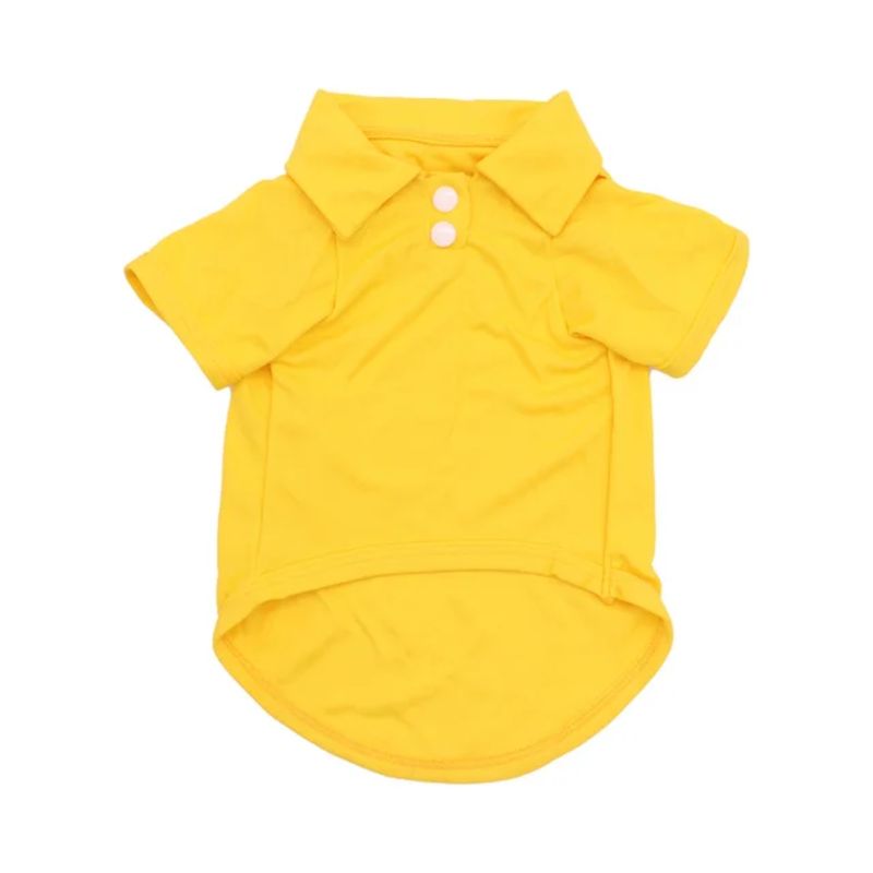 Casual-Chic Golf Styling Pet Shirt ( Yellow)