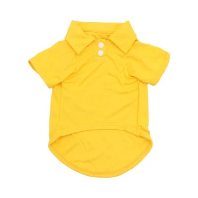Casual-Chic Golf Styling Pet Shirt ( Yellow)
