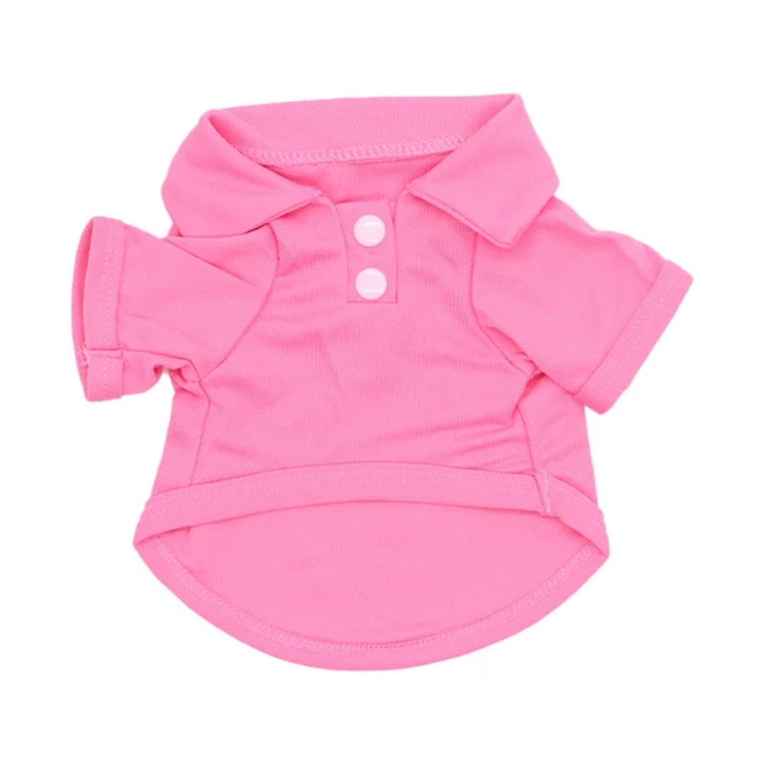 Casual-Chic Golf Styling Pet Shirt ( Pink) Casual-Chic Golf Styling Pet Shirt ( Pink)
