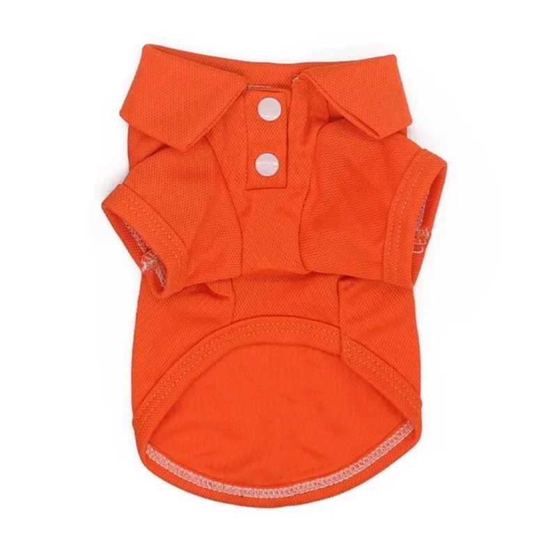 Casual-Chic Golf Styling Pet Shirt ( Orange)