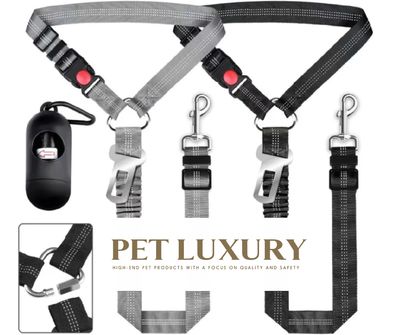 ​The PetPro 4 in 1™ harnesses, leashes, collar and Car Restraint (Gray)